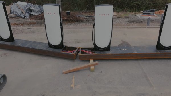 Tesla Launches Folding Superchargers for Faster, Cheaper Installs