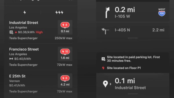 Tesla Update to Improve Supercharger UI With Details for Valet, Parking Info and More