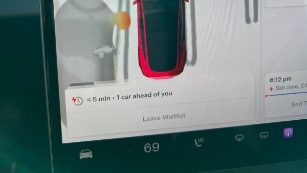 First Look at Tesla's Virtual Queue Feature for Superchargers [Photos/Video]