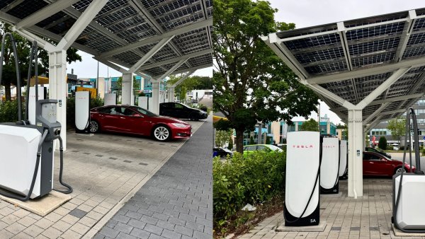Tesla Starts Adding Free Car Vacuums to Superchargers
