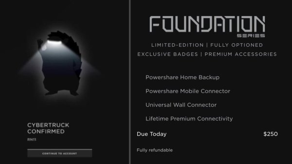 Cybertruck Foundation Series Offered to Early Reservation Holders: $120K, Lifetime Connectivity and More