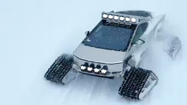 Cybertruck Gets Tracks and YouTuber Tests Out Cybertruck's Bulletproof Claim [VIDEO]