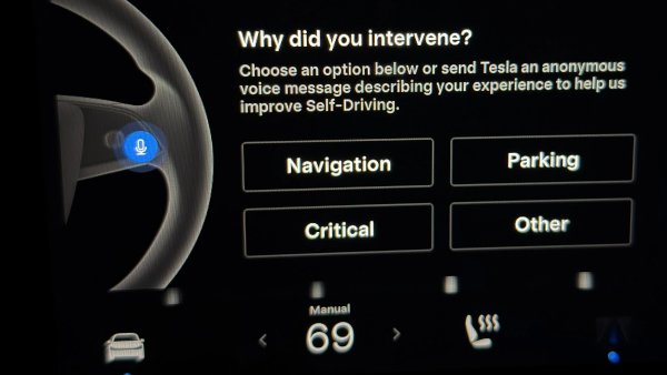 Tesla Disables 'Hack' to Dismiss FSD Disengagement Menu