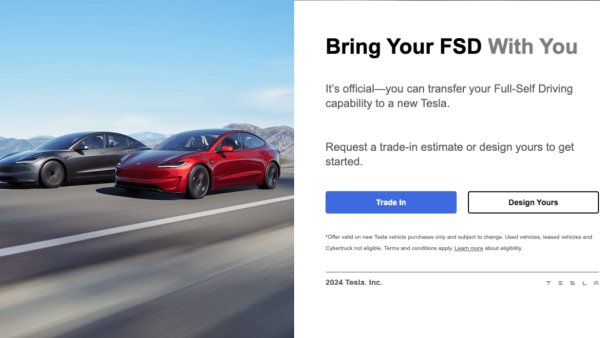 Tesla Extends Its FSD Transfer Offer Another Month