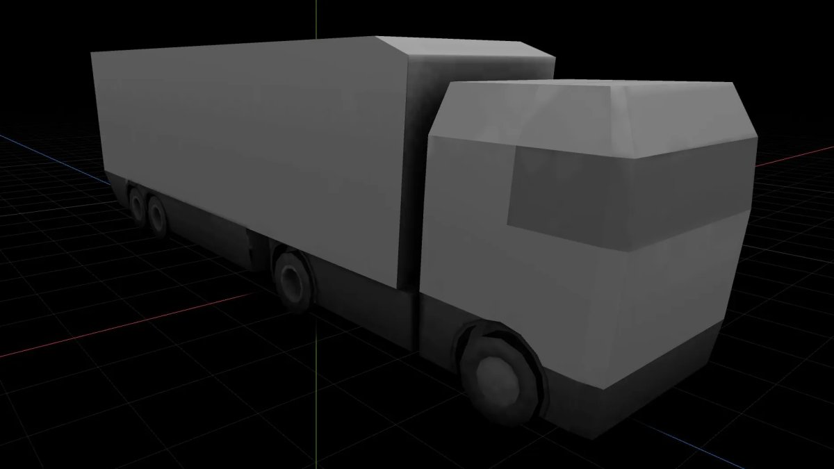 FSD 3D model for a European-style semi truck