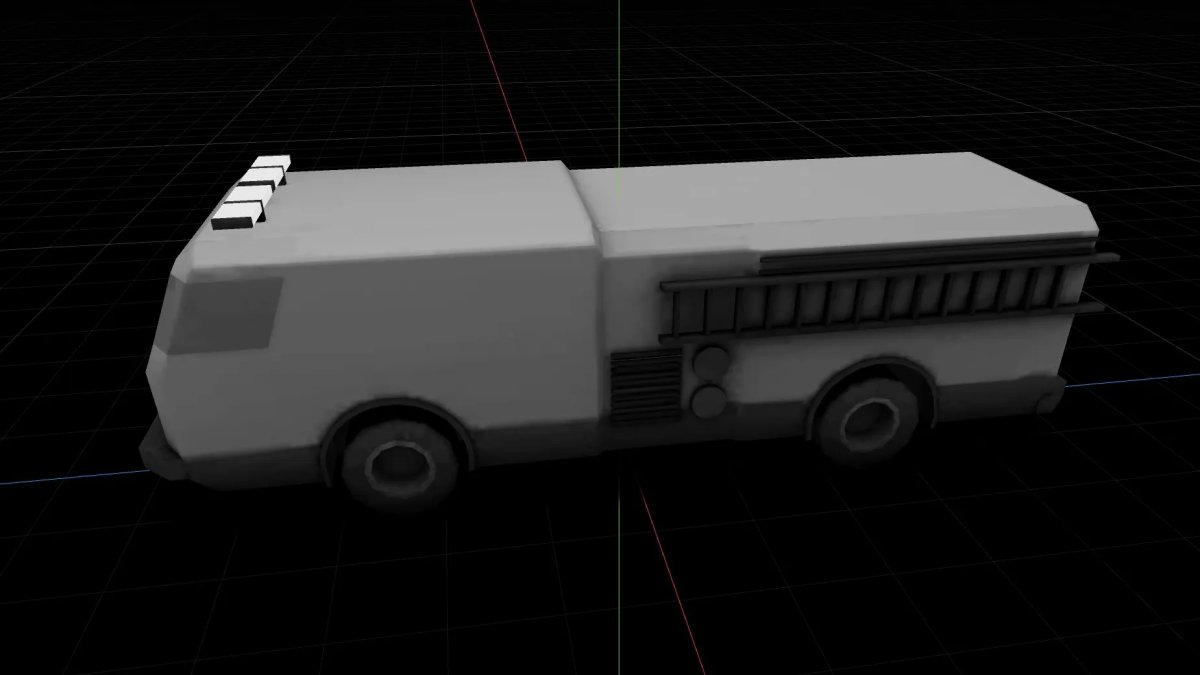 FSD 3D model for a fire truck