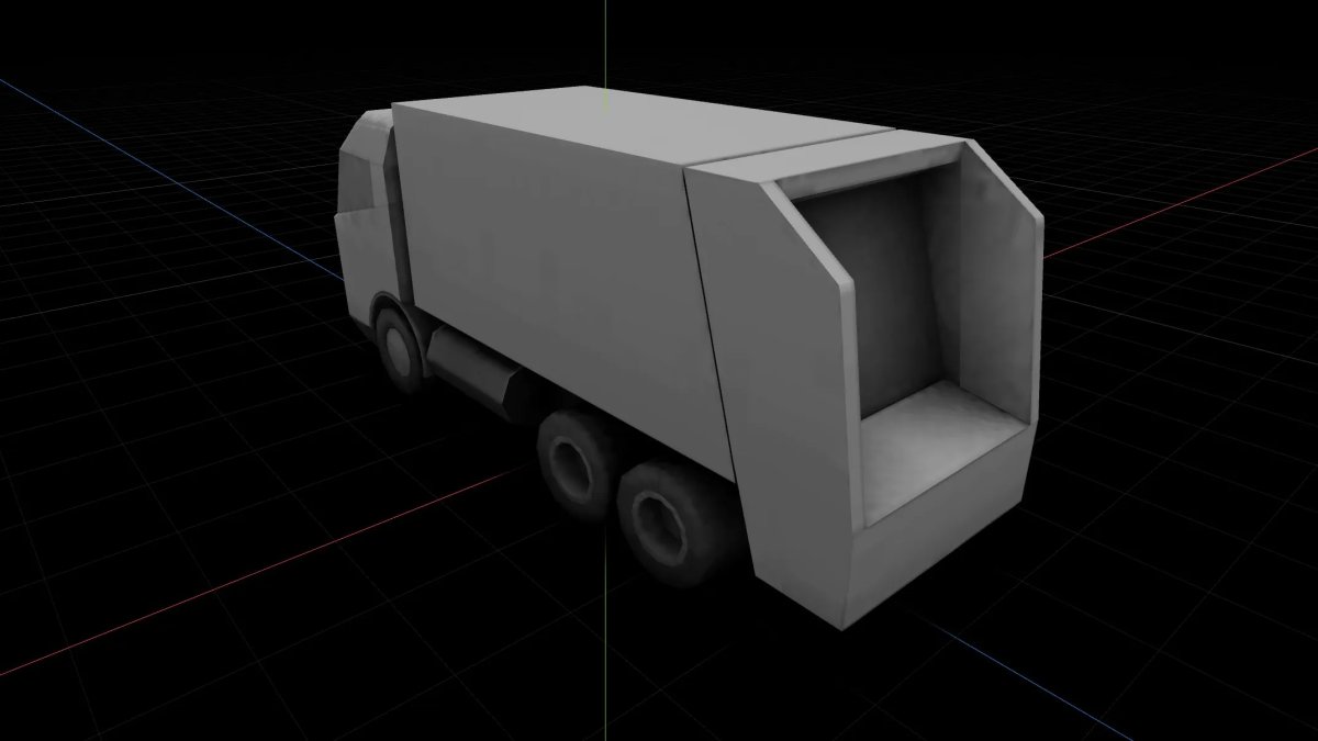 FSD 3D model for a garbage truck