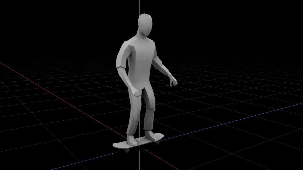 FSD 3D model for a skateboard