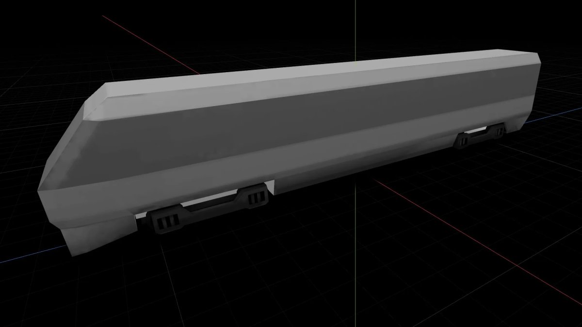 FSD 3D model for a train