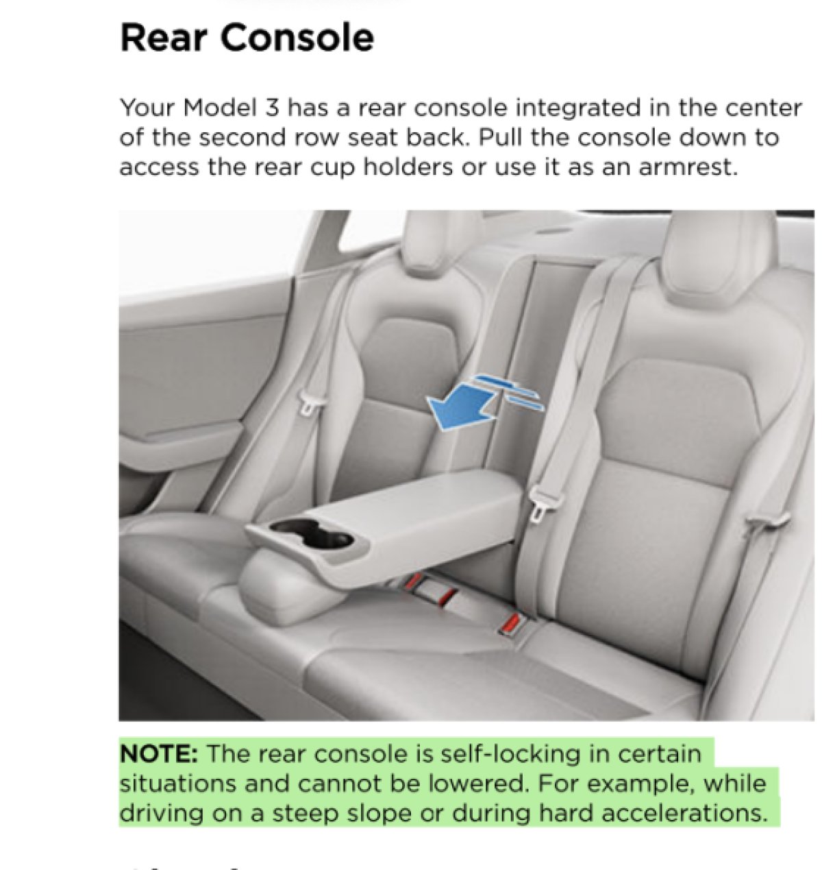 Rear Console Change
