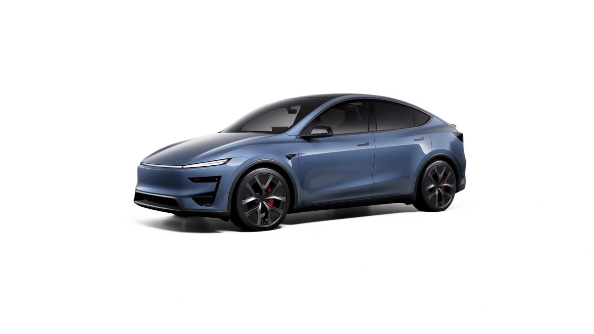 "Coastal Blue" on the Model Y RWD vs. "Frost Blue" on the Model Y Performance