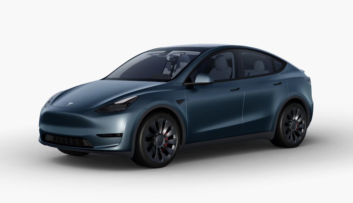 Tesla has added Satin Abyss Blue to its collection of wrap colors
