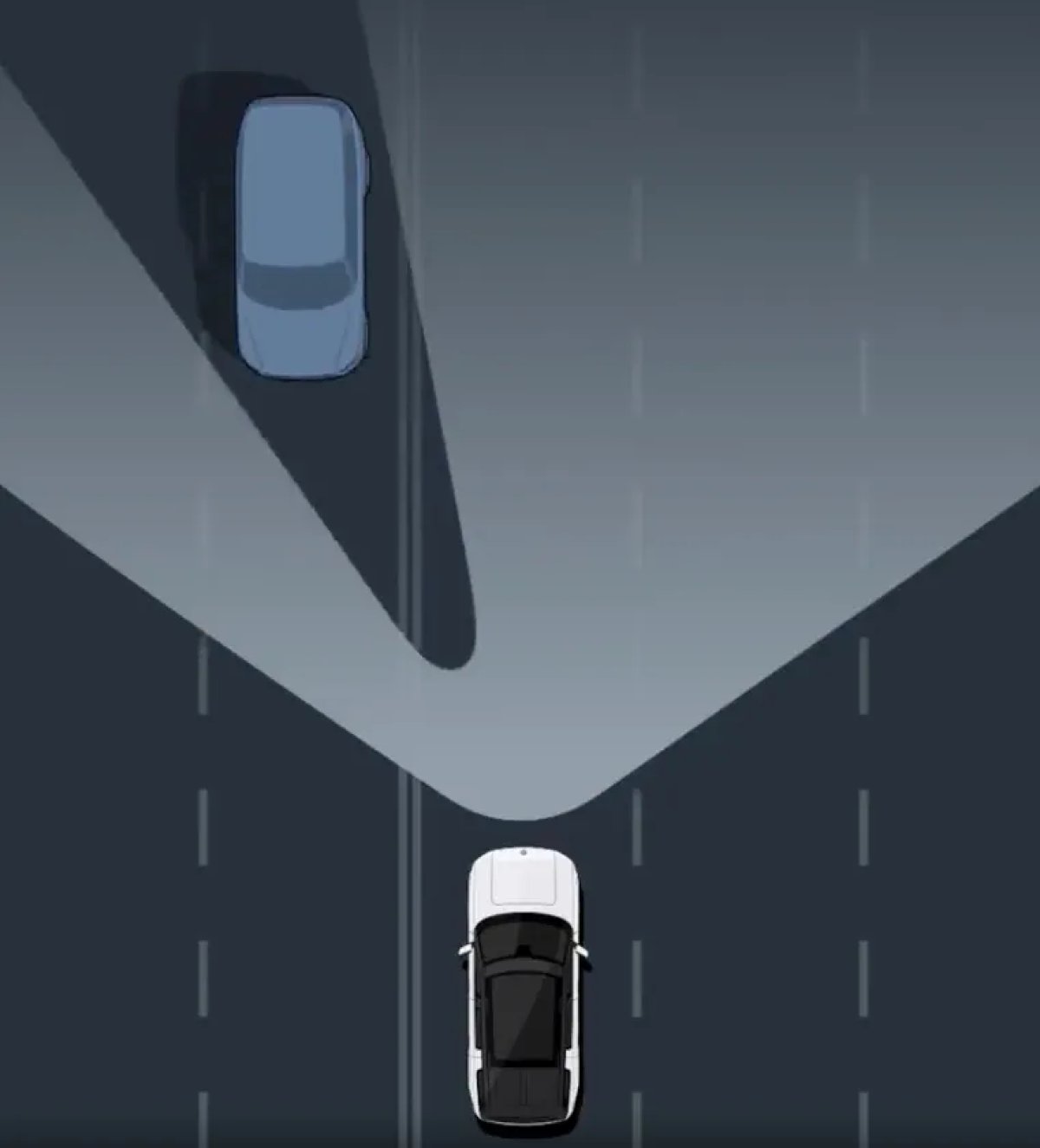 Tesla's matrix LED headlights in newer Model 3/Y vehicles are designed specifically not to blind oncoming drivers by dimming or turning off specific sections.