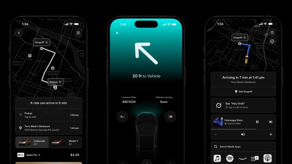Tesla Updates Robotaxi App to Add Support for Cybercab Rides