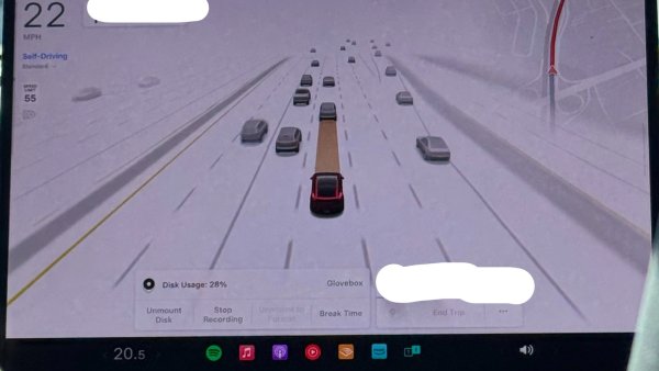 Tesla Robotaxis Spotted With Unique Recording Feature