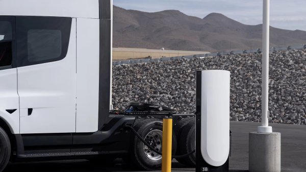 Tesla Unveils New Basecharger for Semi Fleet Charging