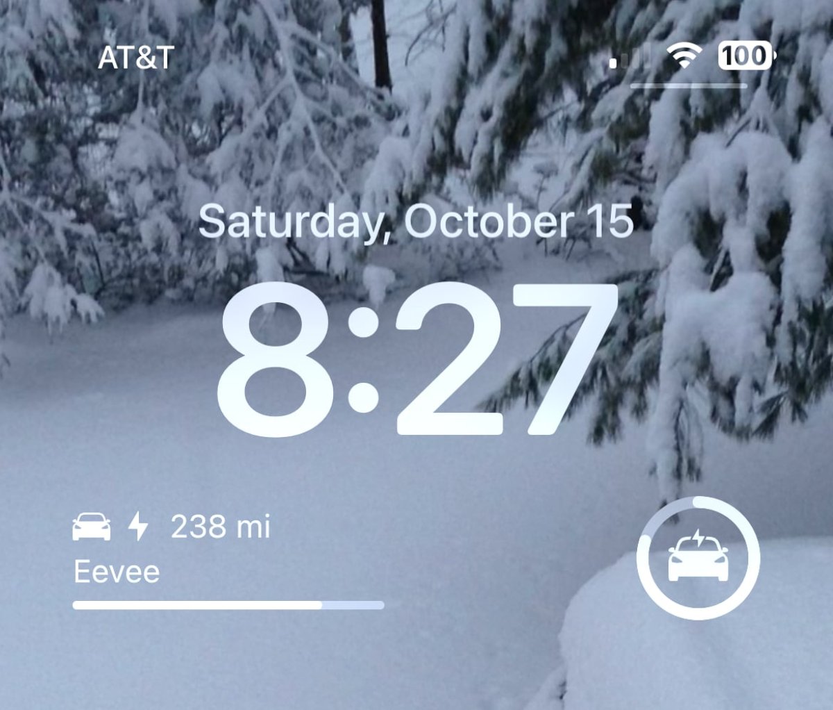 Tesla added lock screen widgets to the iPhone back in 2022