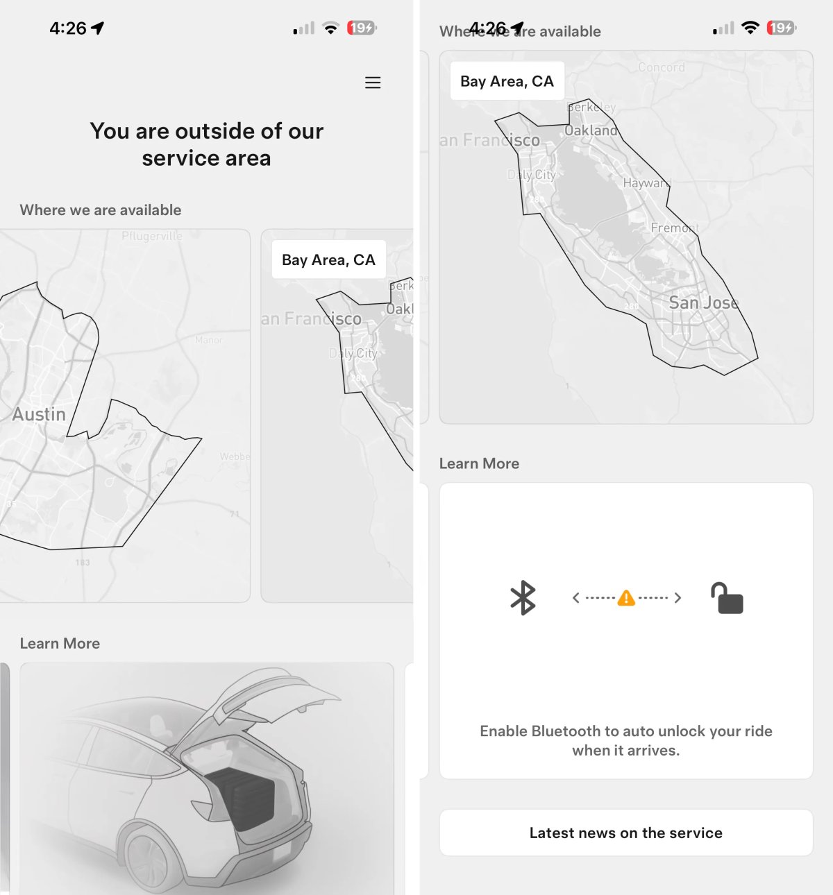 Tesla Learn More feature in update 25.8.10