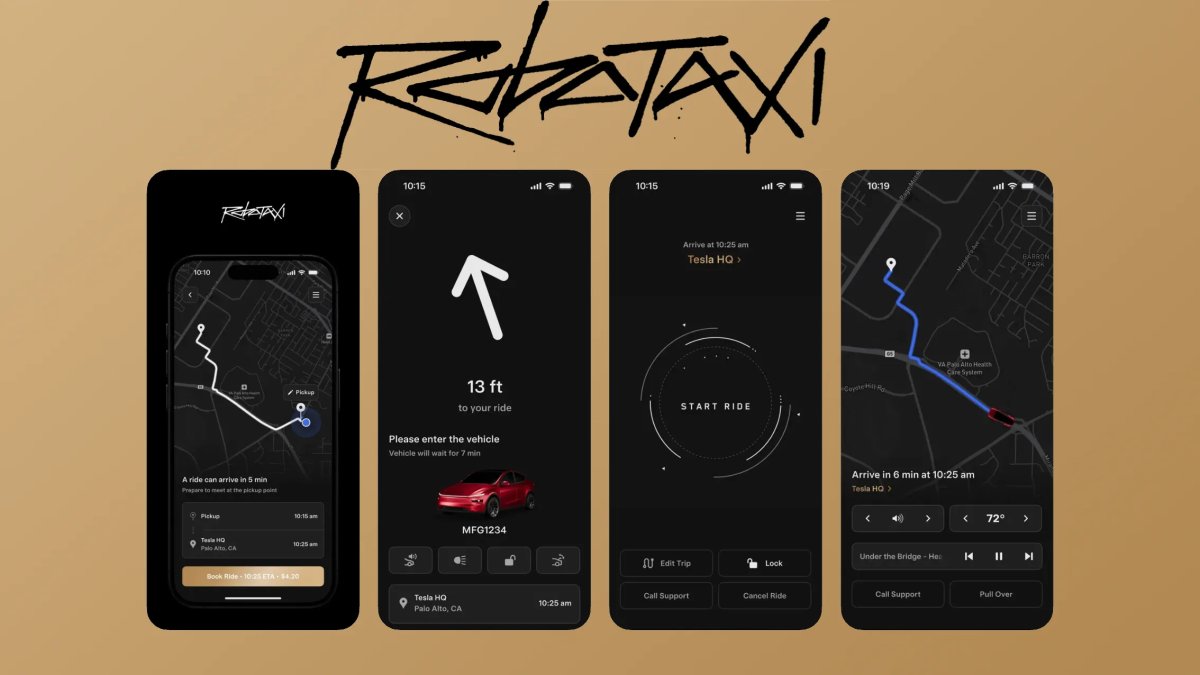 Tesla's Robotaxi app