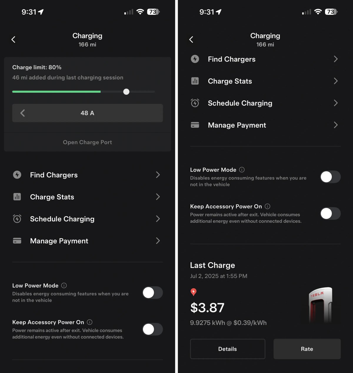 Tesla Updates App to v4.50.5: Add New Charging Menu, Hints at New Model S Efficiency Package and More