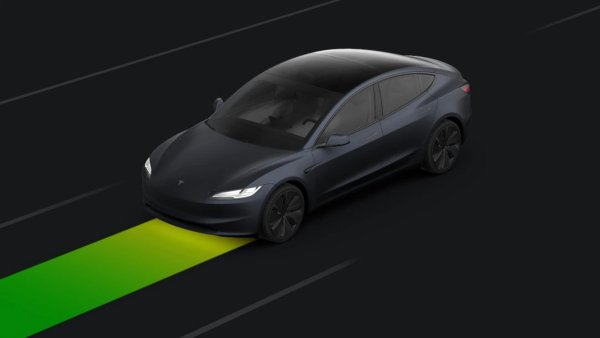 Tesla App Now Includes Rainbow Road Easter Egg
