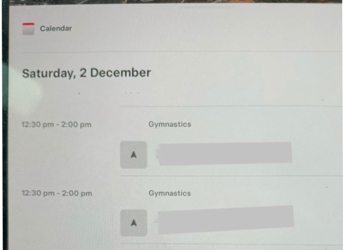 The calendar app receives some subtle design changes