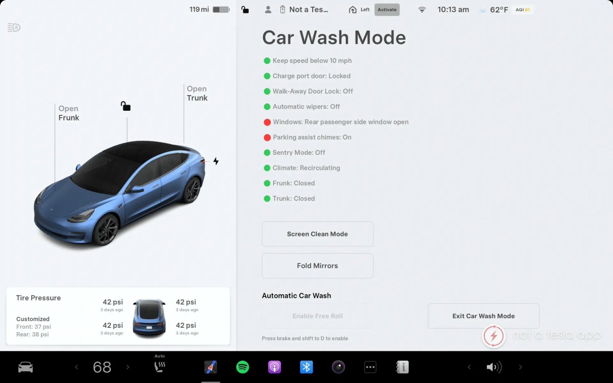 Tesla's Car Wash Mode