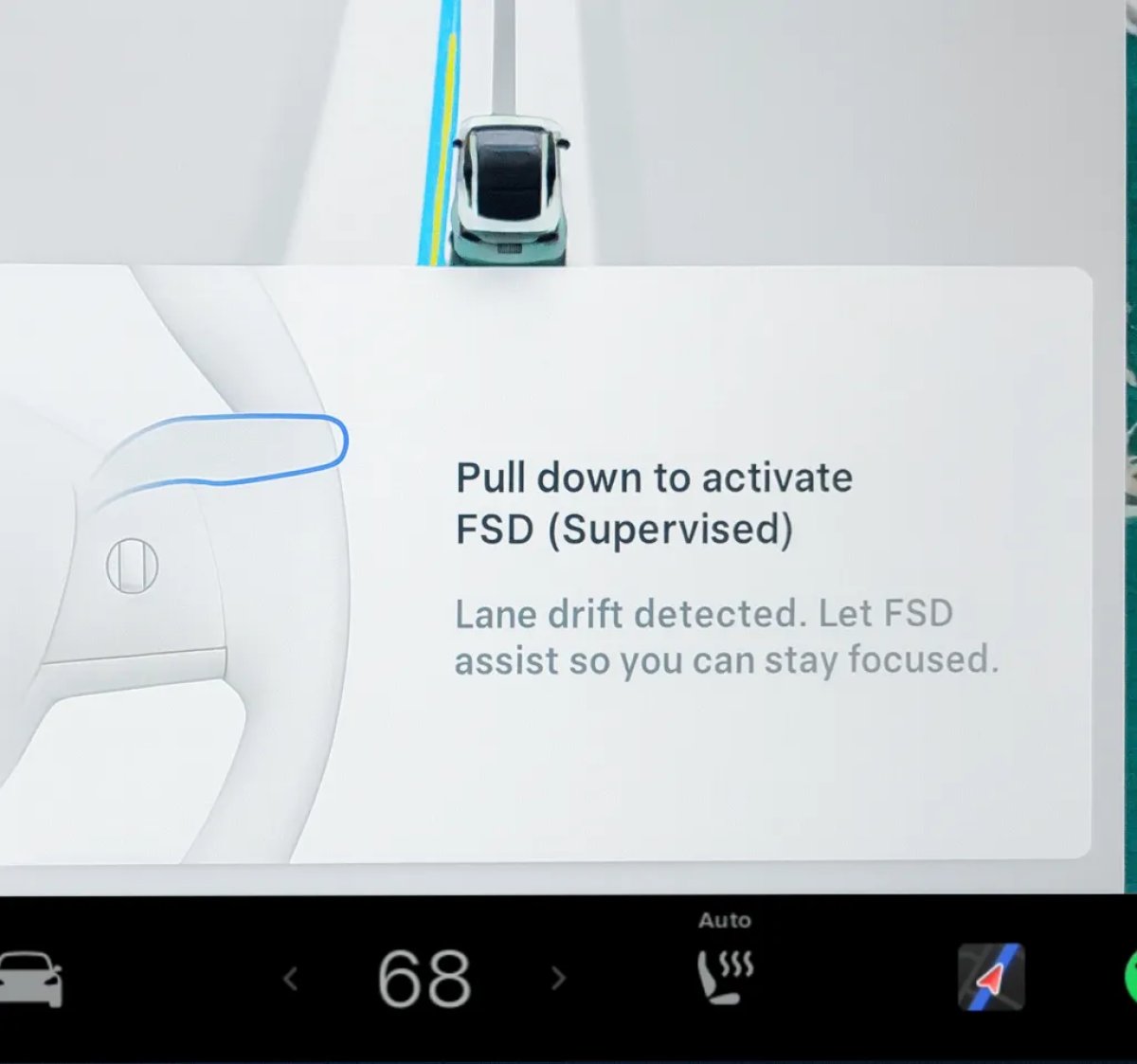 Tesla Drowsiness Detected feature in update 2025.32