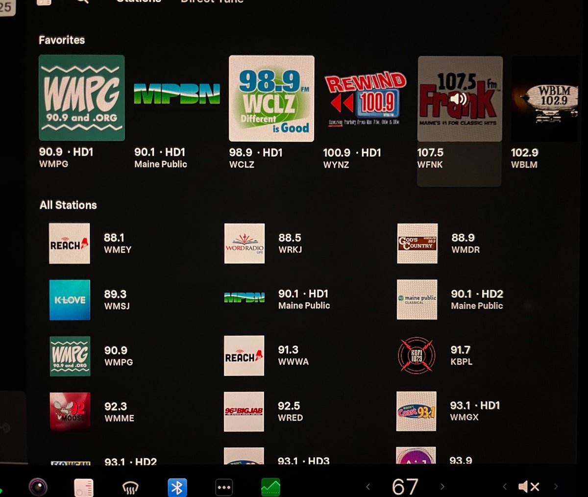 Radio favorites in update 2023.44.1 are now pinned to the top