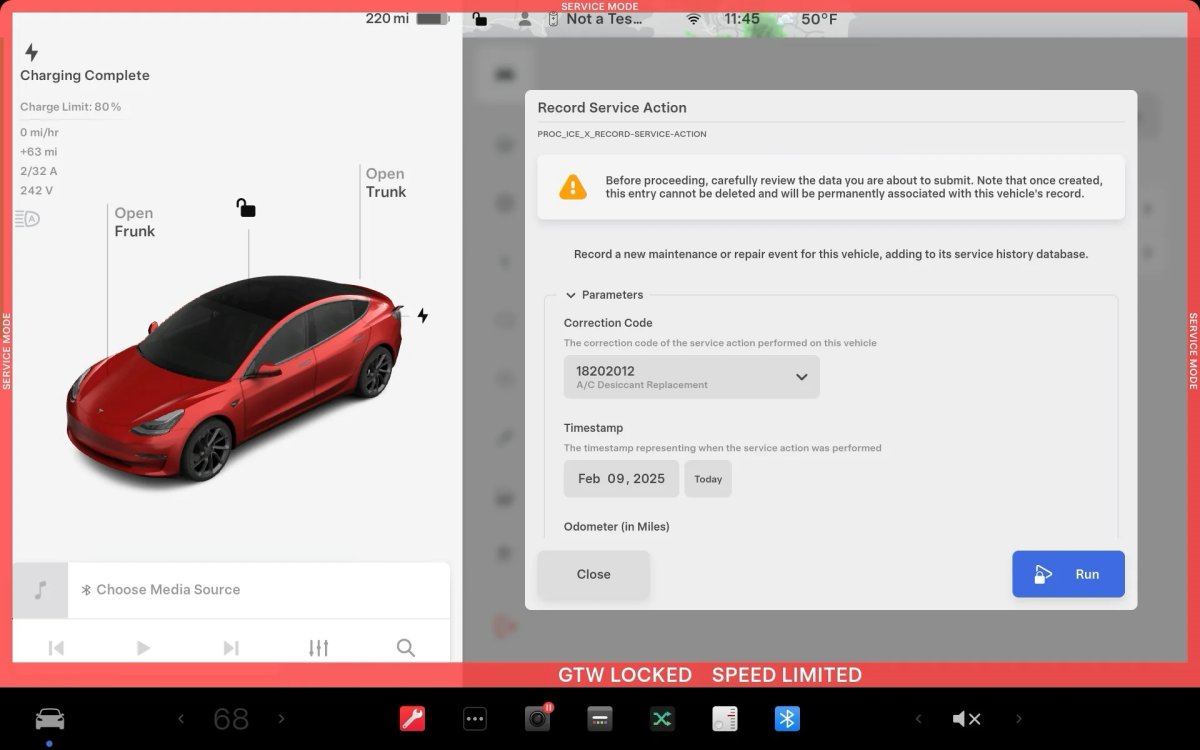 Tesla 'Service History' Feature Allows You to View Maintenance History