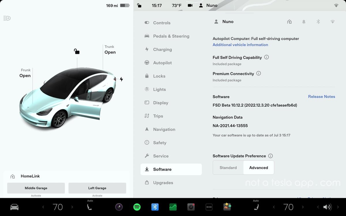 Tesla Maps Version feature in update 2026.2.9.8