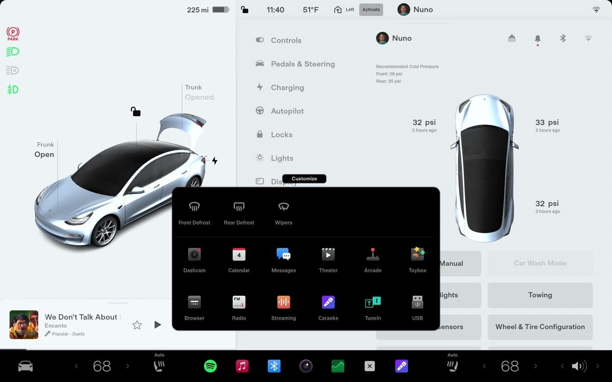 Tesla added 'App Drawer' in update 2023.12